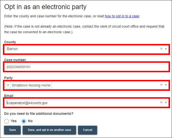 Opt in as an electronic party - County - Case number - Party.png