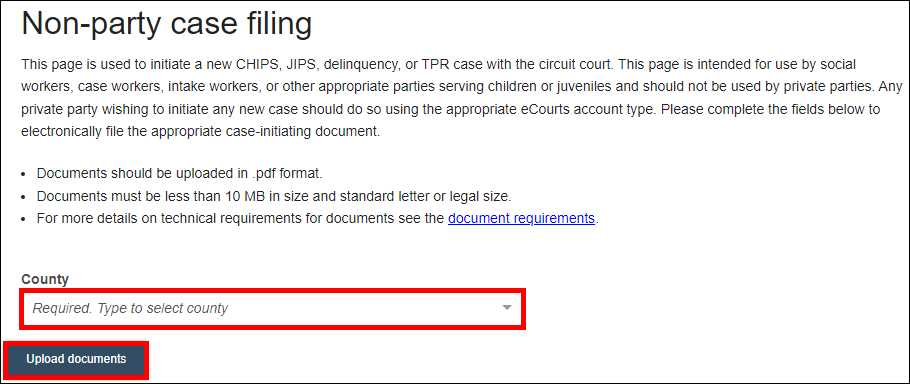 eFiling - non party filing documents.png
