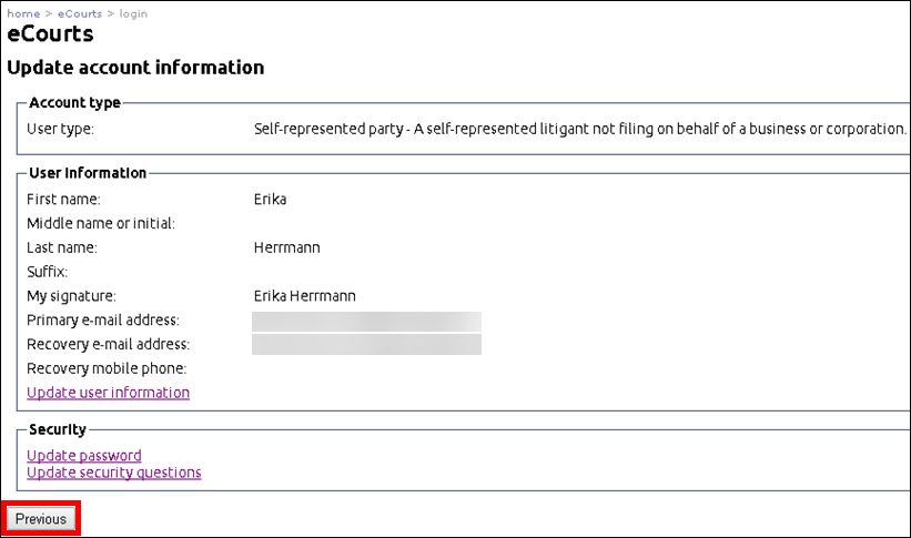 eCourts - Update account information - Previous.png