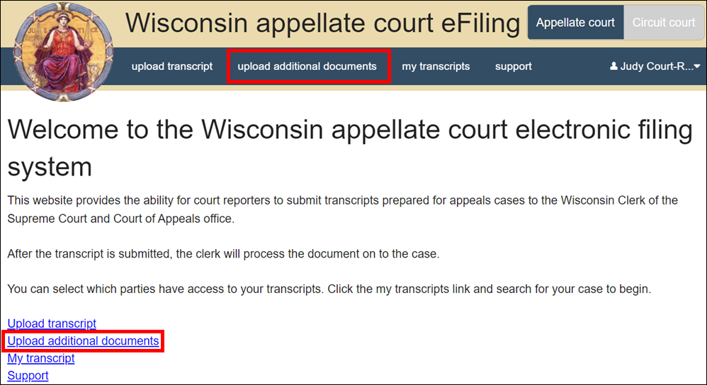 Wisconsin appellate court eFiling - Upload additional documents.png