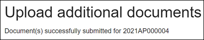 Wisconsin appellate court eFiling - Upload additional documents - Document successfully submitted for case message.png