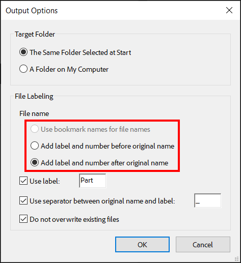 Adobe Acrobat Pro - Output Options - File name.png