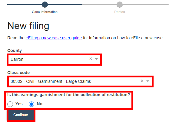 eFile- filinga new case - civil non-earnings garnishment.png
