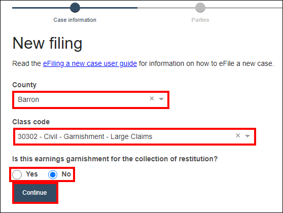 eFile- filinga new case - civil non-earnings garnishment.png