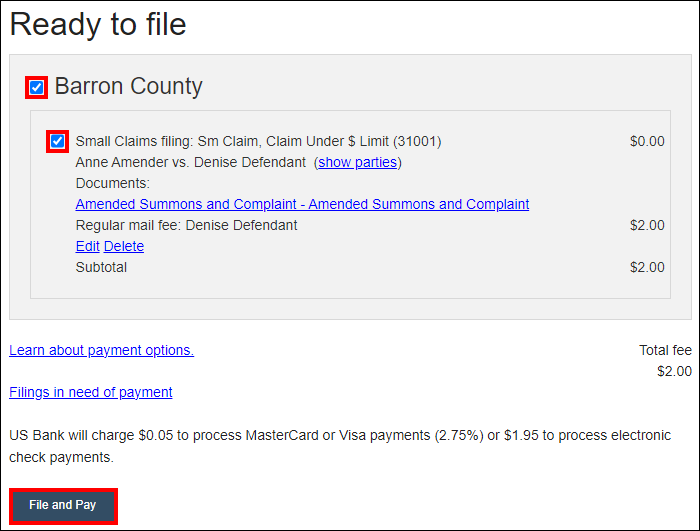 Amended summons and complaint - File and pay.png