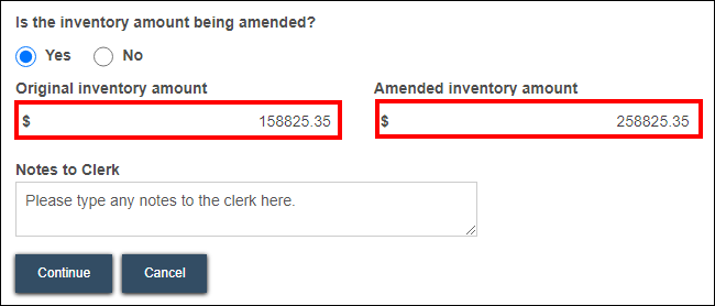 File an inventory - File another document - Total inventory - Amended.png