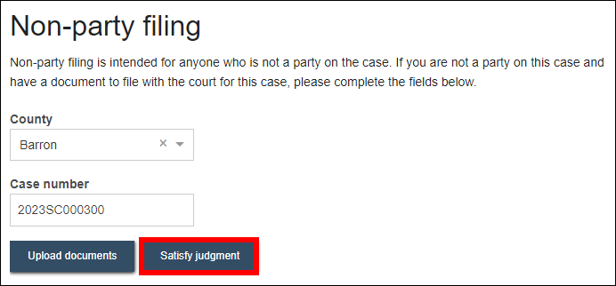 Satisfy judgment - Non-party filing - Satisfy judgment.png