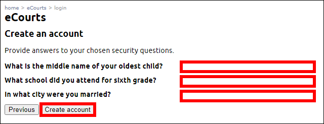 Social worker - Create account - Local government staff - Account recovery - Security answers.png