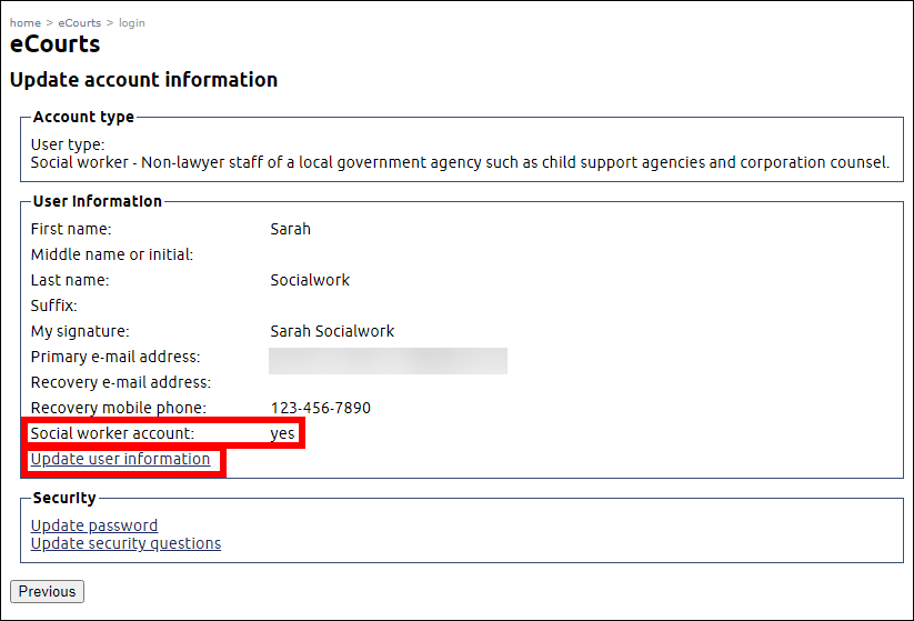 Social worker - Log in - Circuit court eFiling - Update account.png