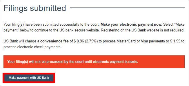 Wisconsin circuit court eFiling - Opt in - File and Pay - Make Payment with US Bank.png