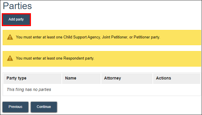 Wisconsin circuit court eFiling - Parties - Add party.png