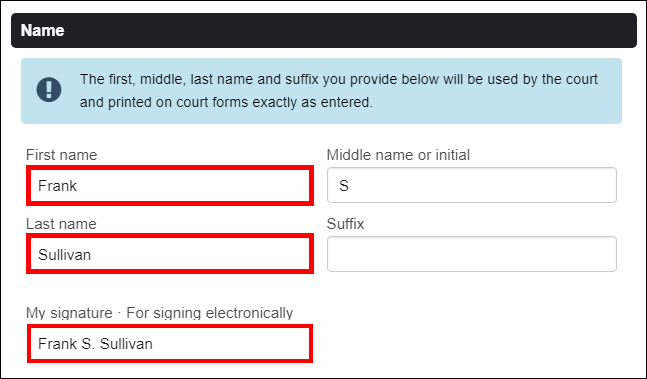 eCourts - Create an Account - Account Type - Filing Agent - Name.png