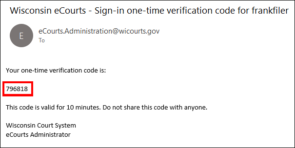 eCourts - Create an Account - Account Type - Filing Agent - Login - One-Time Code Email.png